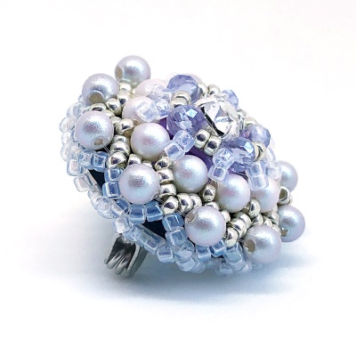 Сет из трех брошей Dove Grey Lilac