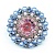 Брошь duCharme Cinderella Dream Blue Sky Rose