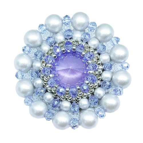 Брошь duCharme Cinderella Dream Dove Grey Lilac 22 см