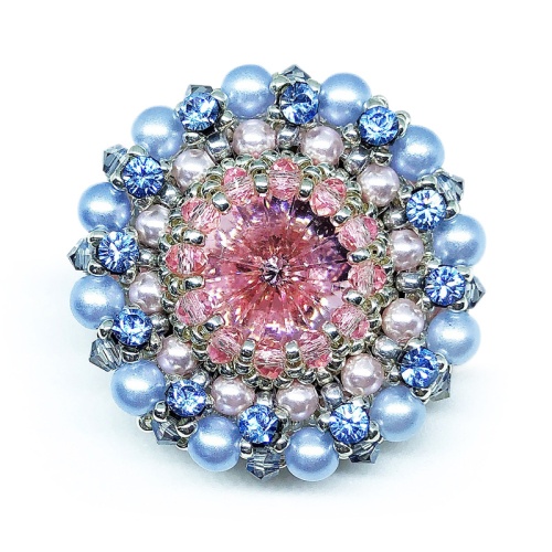 Брошь duCharme Cinderella Dream Blue Sky Rose 42 см