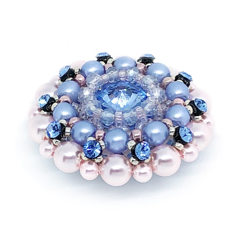 Брошь duCharme Space Infinity Blue Sky Rose